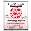 Littorelle Maschera per Labbra Idratante, Volumizzante e Anti-Invecchiamento al Litchi - Patch Contorno Labbra in Hydrogel - 97% di Origine Naturale - Made in France - Labbra Morbide, Lisce e Toniche