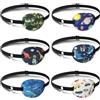 Hifot 6 Pezzi Benda Occhio Pigro Bambini, Regolabile Eye Patch Coprente per occhio pigro ambliopia,Benda per occhio per Occhiali Che Curano Ambliopia Ragazzo