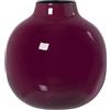 DRW Vaso da tavolo in metallo smaltato in rosa scuro 21x21x21 cm