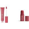 3INA MAKEUP - The Lip Gloss 362 + The No-Rules Stick 362 - Rosa - Effetto Specchio - Look Lucido - Apparenza Cremosa - Blush in Crema Rosa con Acido Ialuronico - Vegan - Cruelty Free