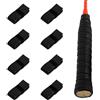 MAXQUU 8 pezzi, fascia antiscivolo per racchette da badminton, fascia antiscivolo per racchette da badminton, fascia per racchetta da squash (nero)