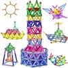 Jvchengxi 320 Pezzi Bastoncini Magnetici, Giocattoli Magnetici da Costruzione, Puzzle Blocchi Gioco Impilabile Magnete Kit Costruzione Giocattoli Educativi per Adulti & Bambini