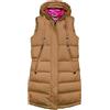 Dolomite Chaleco Long WS 76 Fitzroy Gilet, Caramel Brown, M Donna