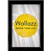 Wallazz Cornice Portafoto in Legno Pregiato - Made in Italy - Vetro Sintetico Infrangibile Crilex - Disponibile in Diverse Varianti - Design Italiano e Qualità Artigianale, 24x30cm Nero