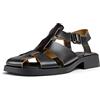Camper Dana K201489, Sandali piatti Donna, Nero 001, 39 EU