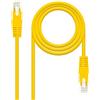 Nano Cable NANOCABLE 10.20.0100-Y - Cavo di rete Ethernet RJ45 Cat. 5E UTP AWG24, giallo, 0.5 mts