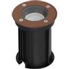Faretto Carrabile GU10 IP67 - CORTEN con Doppio Pressacavo