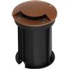 Faretto Carrabile Monodirezione GU10 IP67 - CORTEN con doppio pressacavo