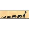 LANARTE Kit Punto Croce Contato SFILATA degli Animali Decorativi per Pareti ca. 31 x 9 cm Set Fai da Te Creativo Adulti Ricamo Casa Decor Arte da Parete Kit per Hobby Cross Stitch