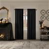 Sun Zero Oslo Theater Grade Extreme Total Blackout Rod Pocket - Pannello per tende, 132 x 160 cm, colore: Nero