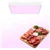 Plafoniera LED 60x60 45W Rosa per Banco Carni, con driver Philips Rosa Alimentare