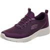 Skechers Dynamight 2.0 Real Smooth, Scarpe sportive Donna, Plum Mesh Pink Trim, 39.5 EU