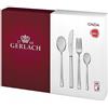 Gerlach 1760 Gerlach G01-0030P-ZEST-68PU-S1S1-01 - Set di posate con 68 pezzi Onda Box and Shine-G01-0030P-ZEST-68PU-S1S1-01, in acciaio inox, Silberglänzend