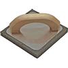 Nespoli Frattazzo Spugna Grigia Manico Legno 14x14 cm