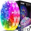 Keepsmile Nastro Led 30m (15mx2), Led Camera Bluetooth, Striscia Led Controllato da Telecomando APP, Ghirlanda luminosa Decorazione Camera Led Ufficio