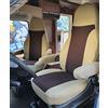 BREMER SITZBEZÜGE Coprisedili compatibili con camper, conducente e passeggero, numero colore: 830 beige mokka