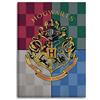COPERTA PLAID Harry Potter STEMMA DI HOGWARTS 4 Case 170 x 130 cm ORIGINALE  Ufficiale WARNER BROS
