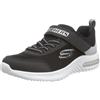 Skechers Bounder-tech, Scarpe sportive Bambini e ragazzi, Black Silver Synthetic Textile Trim, 27 EU
