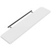 Casaria Mensola da Parete Legno 90cm Supporto 50-110cm Pensile 15kg Cucina Libreria Bianco
