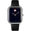 TONSHEN Orologio Fashion Uomo Piazza Acciaio Inossidabile Analogico Quarzo Orologi da Polso Quadrante a Stella (Argento2)