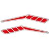 IRIDEA DESIGN Adesivi 3D sottosella rosso 3D resinato compatibile con YAMAHA XT ZE SUPER TENERE 1200 2010-2022
