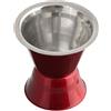 Fackelmann Bicchiere dosatore da Cocktail Grandcru in Acciaio Inox, Rosso, 6 x 6 x 5.7 cm