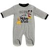 SUN CITY Body Neonato Disney Mickey Mouse Pluto Tutina Pagliaccetto in Velluto Bimbo 3409
