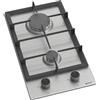Wiggo WH-G332RD(X)- Piano cottura a gas da incasso con Wok - 30cm - Acciaio inossidabile