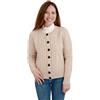 SAOL Maglione irlandese da donna in lana lavorato a maglia con cavo, prodotto in Irlanda, Pastinaca, L
