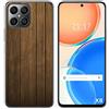 Tumundosmartphone Cover in silicone per Huawei Honor X8 design legno disegni