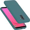 Cadorabo Custodia Compatibile con Samsung Galaxy A6 Plus / J8 in Liquid Verde - Morbida Cover Protettiva Sottile di Silicone TPU con Bordo Protezione - Ultra Slim Case Antiurto Gel Back Bumper Guscio