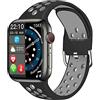 DAJS Smartwatch DT7 Pro GPS track NFC Voice Assistant Impermeabile 1.8 Pollice Schermo Smartwatch per gli uomini donne Fitness Tracker Bracciale Pro Series 7 nero