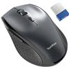 TechRise Mouse Senza Fili, 2.4G PC Mouse Senza Fili con Mini Ricevitore USB, 4800 DPI Ottico Mouse Ergonomico, Batteria da 30 Mesi, 6 Pulsanti Mouse Portatile per Laptop Windows Mac Chromebook-Grigio