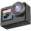 ZiShak telecamera Action camera doppio schermo giroscopico corpo in streaming impermeabile (Size : Without Extra, Color : Official)