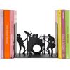 Balvi Fermalibri The Band Colore Nero Una band musicale come supporto per i libri Metallo