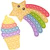 BDSHUNBF 2PCS Fidget Toy, Poppit Antistress, Push Pop Bubble Fidget, Pop It Bubble Fidget Toy, Sensory Toy, per Adulti