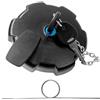 QUVBKZ Tappo Serbatoio Carburante, con Catena+2 Chiavi+1 Gancio, Tappo Serbatoio Carburante con Serratura, Accessori Auto per MAN TGA TGX TGS Actros Atego 80 mm