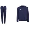 adidas Entrada 22 Sweat Tracksuit Bottoms Pantaloni sportivi, Black, 128 Unisex - Bambini e ragazzi