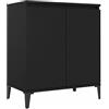 Tidyard Credenza Nero,Madia,Armadietto,Credenze Moderna,Credenza Cucina Credenza Soggiorno,Armadietto da Cucina,Mobile Buffet,Mobiletto Multiuso,Credenza in Truciolato 60x35x70 cm
