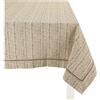Casatessile Melange tovaglia copritavolo Jacquard Quadrata 140X140 cm Tovaglia Cucina Cotone - Beige