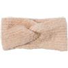 styleBREAKER fascia da donna in maglia con motivo a coste e nodo a torciglione, caldo cerchietto invernale dal look boucle, fascia 04026063, colore:Beige