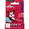 Labello Cherry Shine Disney Limited Edition 4.8 g, Balsamo labbra colorato con divertente design con Minnie Mouse, Burrocacao bambini 3+ idratante fino a 24 ore, Burrocacao labbra con aroma di Ciliegia