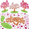 Baker Ross FX950 Kit albero di fiori di primavera - Confezione da 3, kit di lavoretti primaverili per bambini