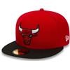 New Era NBA League Basic 59Fifty Snapback Chicago Snapback cap, Uomo, Red Black, 7 3/8 (58.7 cm)