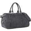 STILORD 'Keanu' Borsone da Viaggio a Tracolla in Pelle Weekender Vintage Borsa per Palestra Bagaglio a Mano in Vera Pelle di Vitello, Colore:carbon - grigio
