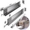 GTV - Sistema di cassetti AXIS PRO | Cassetto con lati in vetro | Cassetto | Cassetto | Altezza 116 mm Lunghezza: 350 mm | Antracite con vetro fumé