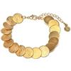 Vestopazzo bracciale monete in ottone .Chiusura regolabile con moschettone. Nickel tested. Lavorazione artigianale.Misura regolabile DD11125