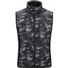 TRIGLICOLEUM Gilet riscaldato da uomo, con stampa mimetica, 5 zone di riscaldamento, giacca riscaldata, con 3 livelli di temperatura, giacca invernale per caccia, campeggio, sci (senza batteria), 4XL, Camouflage,