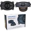 Woofer 2 ALTOPARLANTI CRUNCH DEFINITION DSX462 DSX 462 coassiali a 2 vie 4 x 6 10 x 15 cm 100 x 150 mm 70 watt rms 140 watt max 4 ohm neri (griglie non incluse), a coppia