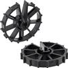 AERZETIX - C65226 - Set di 100 cunei di armature per ferro da calcestruzzo da Ø8 a Ø12 - intarsio da 20mm - per fissaggio verticale - accessorio cassero a clip - in plastica - lastra armato rinforzato